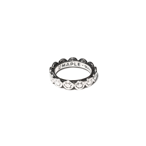 MAPLE Nevermind Ring Smiley Face SIlver 925 back inside view