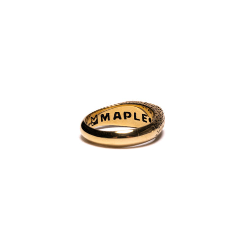 MAPLE Nugget Ring Slim 14K Gold back inside view