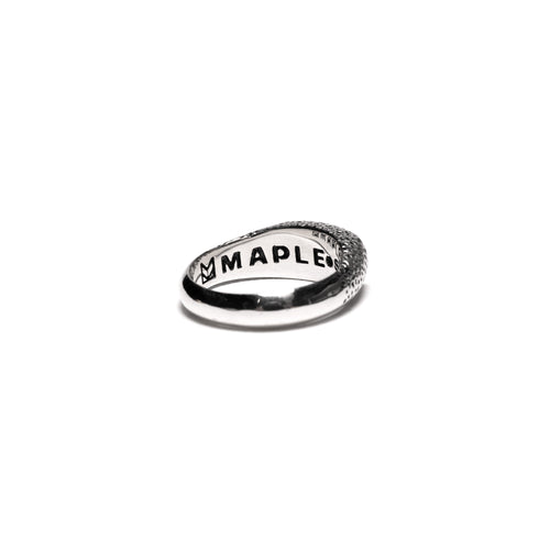 MAPLE Nugget Ring Slim Silver 925 back inside view