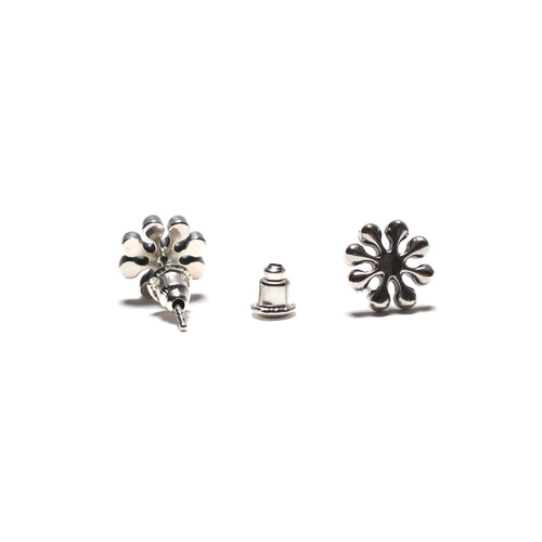 MAPLE Orbit Earrings Silver 925 front and back view & earring post stud