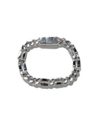 MAPLE Paradiso Bracelet Silver 925 Black Sapphire Gemstones front view
