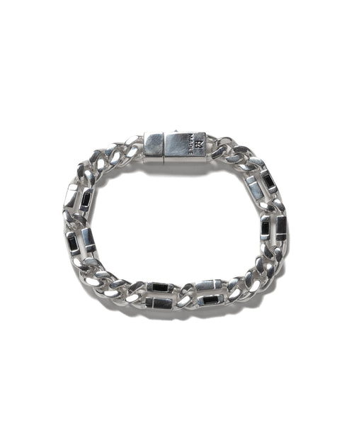 MAPLE Paradiso Bracelet Silver 925 Black Sapphire Gemstones front view