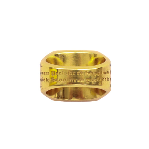 Prelude Signet (14K Gold/Navy/Topaz)