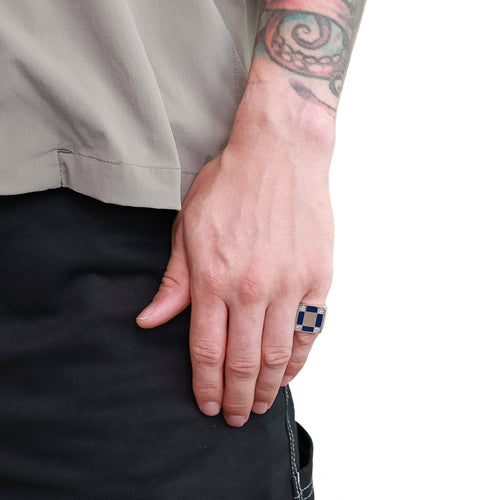 Prelude Signet (Silver 925/Navy/Topaz)