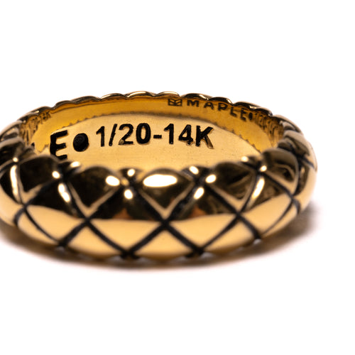 Quilted Band Ring (14K)