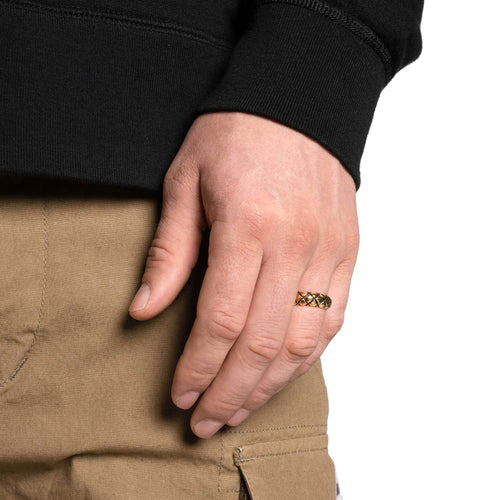 Quilted Band Ring (14K Gold)
