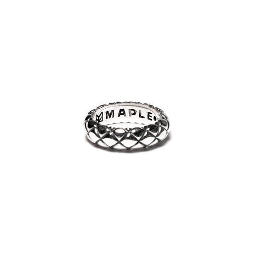 Quilted Band Ring (Silver)