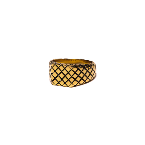 Quilted Signet (14K)