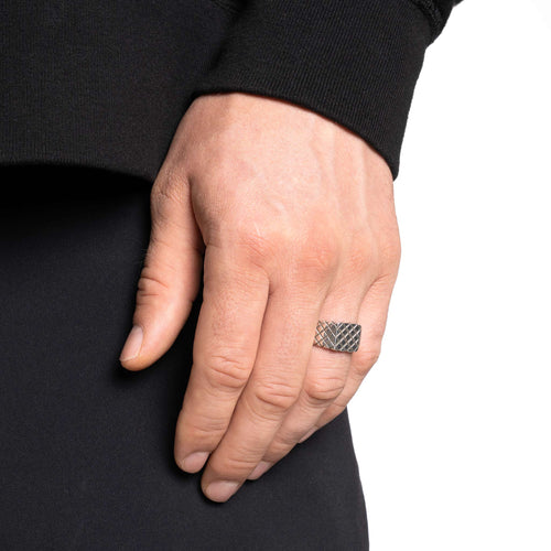 Quilted Signet (Silver 925)