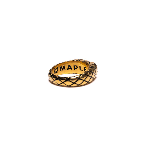 Quilted Signet Slim (14K)