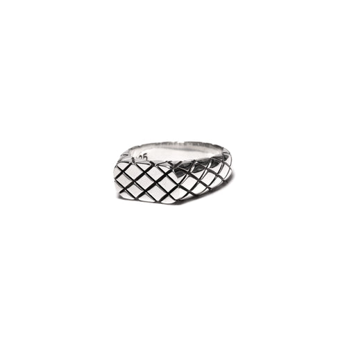 Quilted Signet Slim (Silver 925)