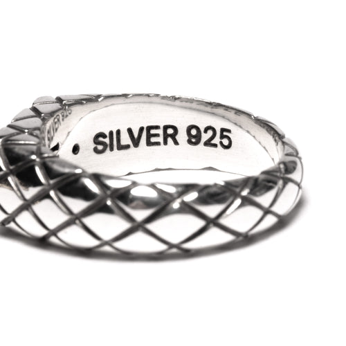 Quilted Signet Slim (Silver 925)