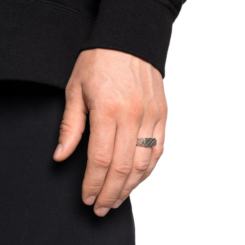 Quilted Signet Slim (Silver 925)