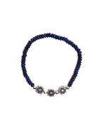 Rose Star Beaded Bracelet (Silver 925/Blue Lapis)