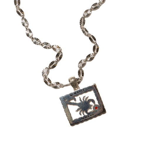 MAPLE Scorpio Chain Silver 925 Zircon Stone back pendant