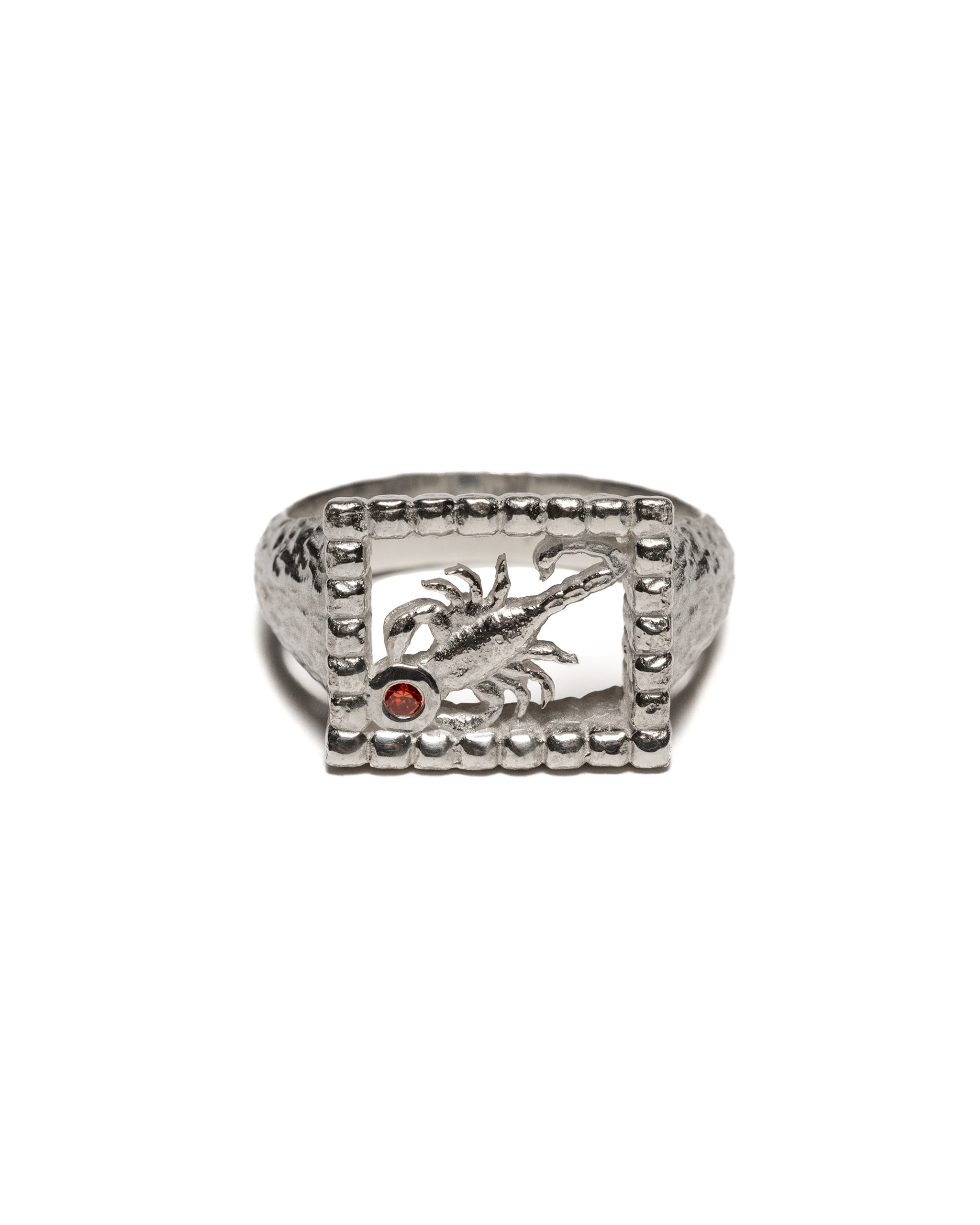 アクセサリー CATSLE SCORPION SILVER SIGNET RING Scorpio Signet (Silver/Zircon) – MAPLE