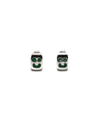 MAPLE Smiley Earring Silver 925 & enamel front