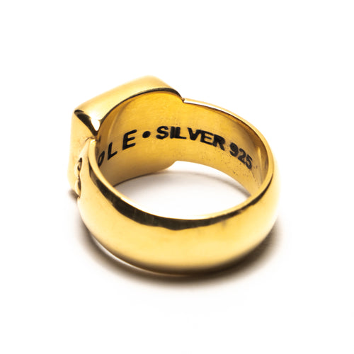 MAPLE Smiley Signet 14K Gold back inside view