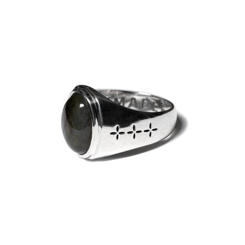 Tommy Signet Ring (Silver/Labradorite)
