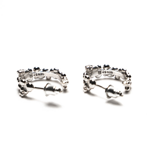 MAPLE Tropique Earrings Silver 925 back inside hallmarking and MAPLE logo