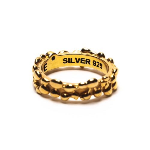 MAPLE Tropique Ring 14K Gold Turquoise Stone back inside view