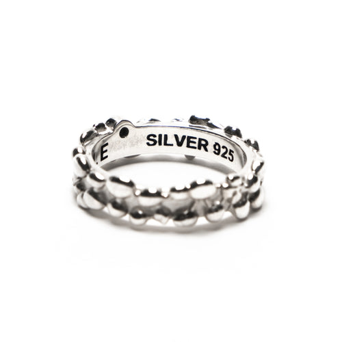 MAPLE Tropique Ring Silver 925 Onyx Stone back inside view