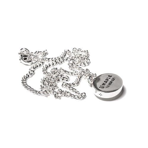 MAPLE Tubby Chain Silver 925/Onyx pendant closeup back