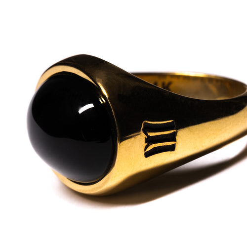 Tubby Ring (14K Gold/Onyx)