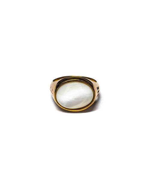 Tubby Ring (14K/Mother of Pearl)