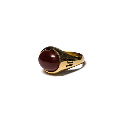 Tubby Ring (14K/Red Garnet)