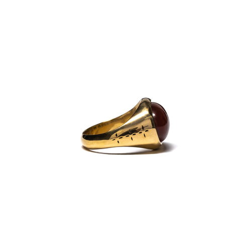 Tubby Ring (14K/Red Garnet)