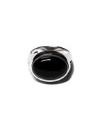 Tubby Ring (Silver/Onyx)