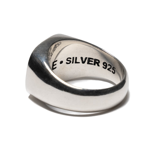 MAPLE 69 Signet Ring Silver 925 Blue Sapphire back inside view