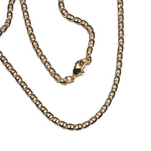 MAPLE Bar Curb Chain 14K Gold clasp closeup