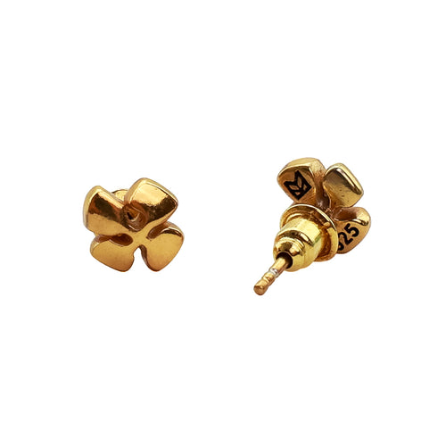 Cross Studs (14K Gold)