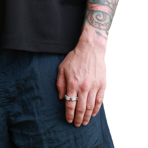Davie Ring Silver 925/Black Resin