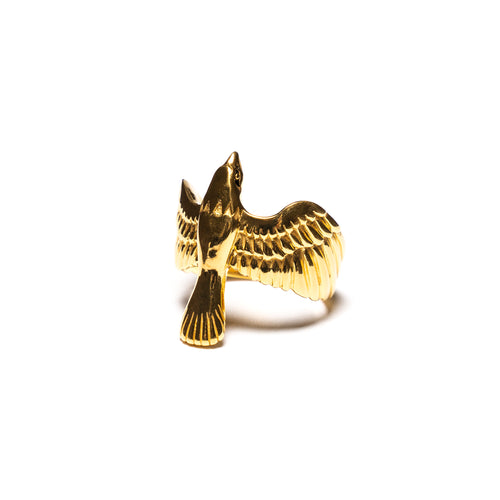 MAPLE Eagle Ring 14K Gold side view