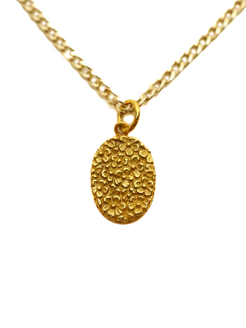 Floral Pendant + Chain (14K Gold)