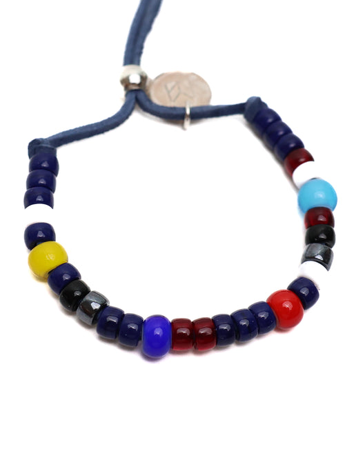 Florence Beaded Bracelet (Navy/Multicolored)