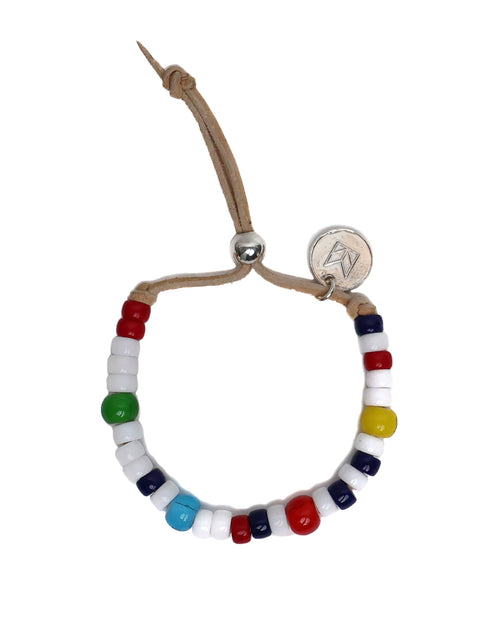 Florence Beaded Bracelet (Beige/Multicolored)