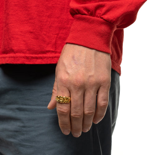 MAPLE Freak Ring 14K Gold on finger view