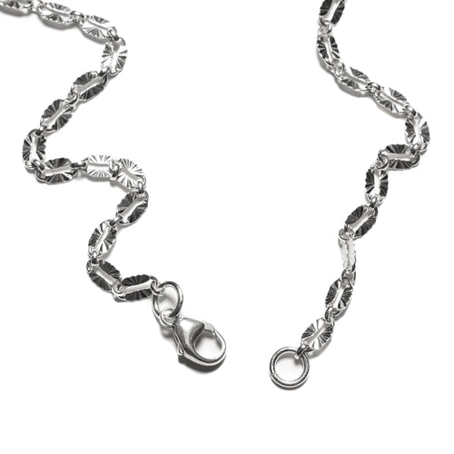 MAPLE Julian Chain Necklace Silver 925 lobster claw clasp closeup