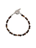 Madina Beaded Bracelet Silver 925/Tiger Eye