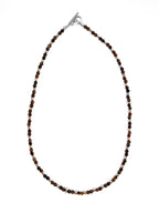 MAPLE Madina Beaded Necklace (Silver 925/Tiger Eye)