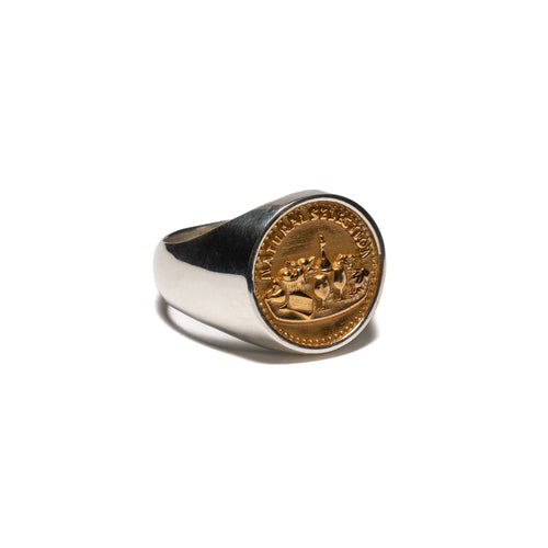 MAPLE Natural Selection Ring Silver 925/14K Gold side view