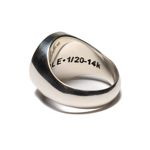 MAPLE Natural Selection Ring Silver 925/14K Gold back inside view