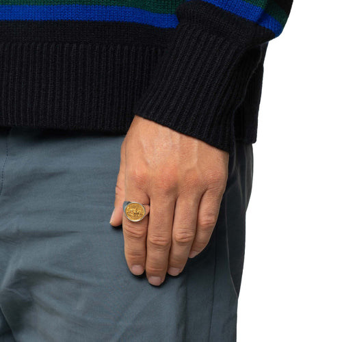 MAPLE Natural Selection Ring Silver 925/14K Gold on finger view