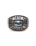 Northern Class Ring (Silver 925/Aquamarine Topaz)