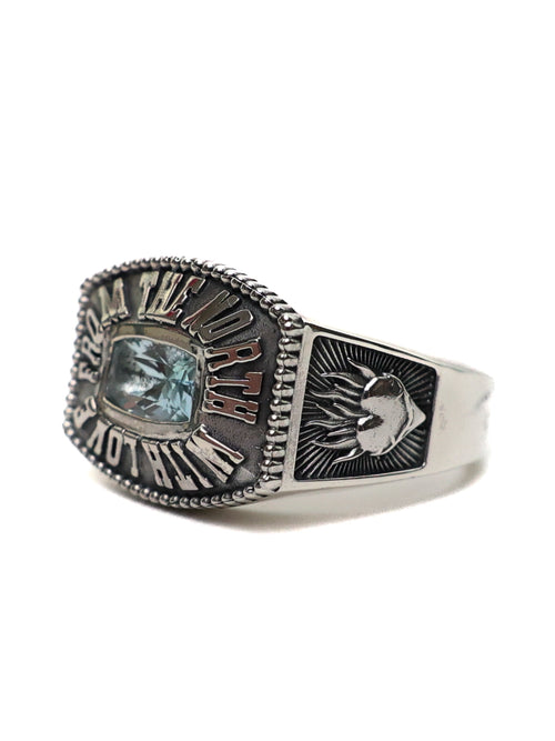 Northern Class Ring (Silver 925/Aquamarine Topaz)