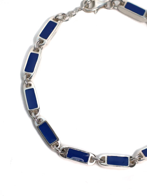 Poncho Bracelet (Silver 925/Navy)